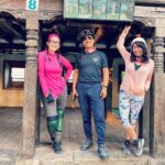 Manisha Koirala Instagram - Cycling to all the #heritage sites in #kathmandu city is one of the best experience !! This morning we went to #swayambhunath stupa 🙏🏻🙏🏻🙏🏻 Thanx again @saroshpradhan for encouragement.. @choendenla
