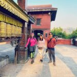Manisha Koirala Instagram – Cycling to all the #heritage sites in #kathmandu city is one of the best experience !! This morning we went to #swayambhunath stupa 🙏🏻🙏🏻🙏🏻 Thanx again @saroshpradhan for encouragement..
@choendenla