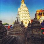 Manisha Koirala Instagram - Cycling to all the #heritage sites in #kathmandu city is one of the best experience !! This morning we went to #swayambhunath stupa 🙏🏻🙏🏻🙏🏻 Thanx again @saroshpradhan for encouragement.. @choendenla