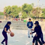Manisha Koirala Instagram - Our #saturdaymorning playing #basketball after looooong time..#friends #sports @drrashmey @jyoti20091 @priya.singh.thapa @choendenla