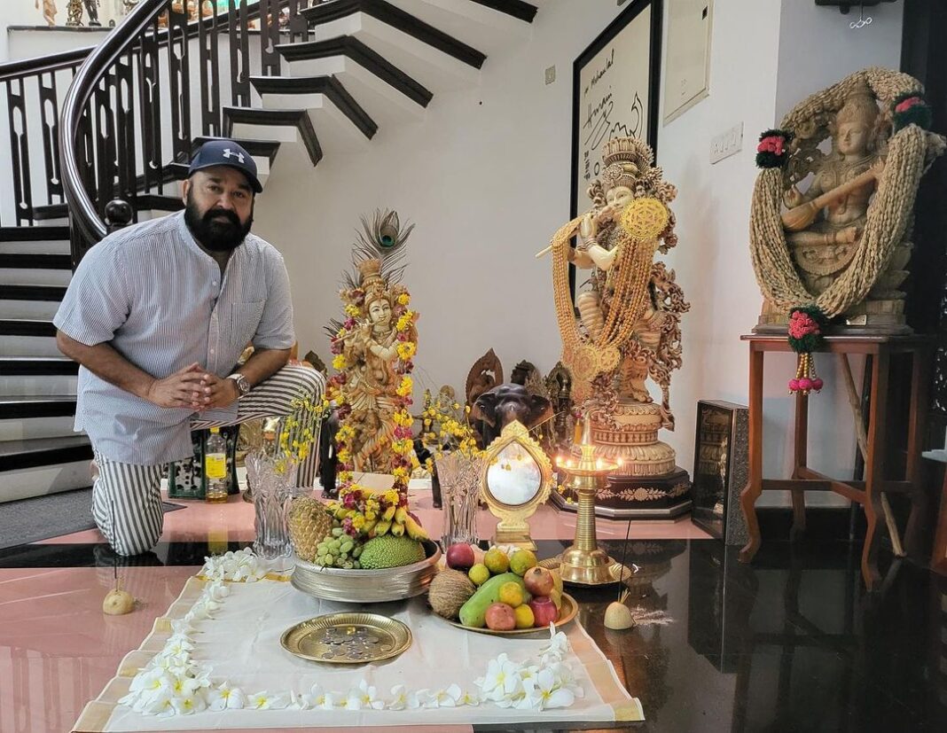 Mohanlal Instagram - Happy Vishu 🌾 #vishu