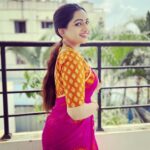 Nakshathra Nagesh Instagram – Saree @aatwos 
Blouse @abarnasundarramanclothing