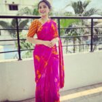 Nakshathra Nagesh Instagram - Saree @aatwos Blouse @abarnasundarramanclothing