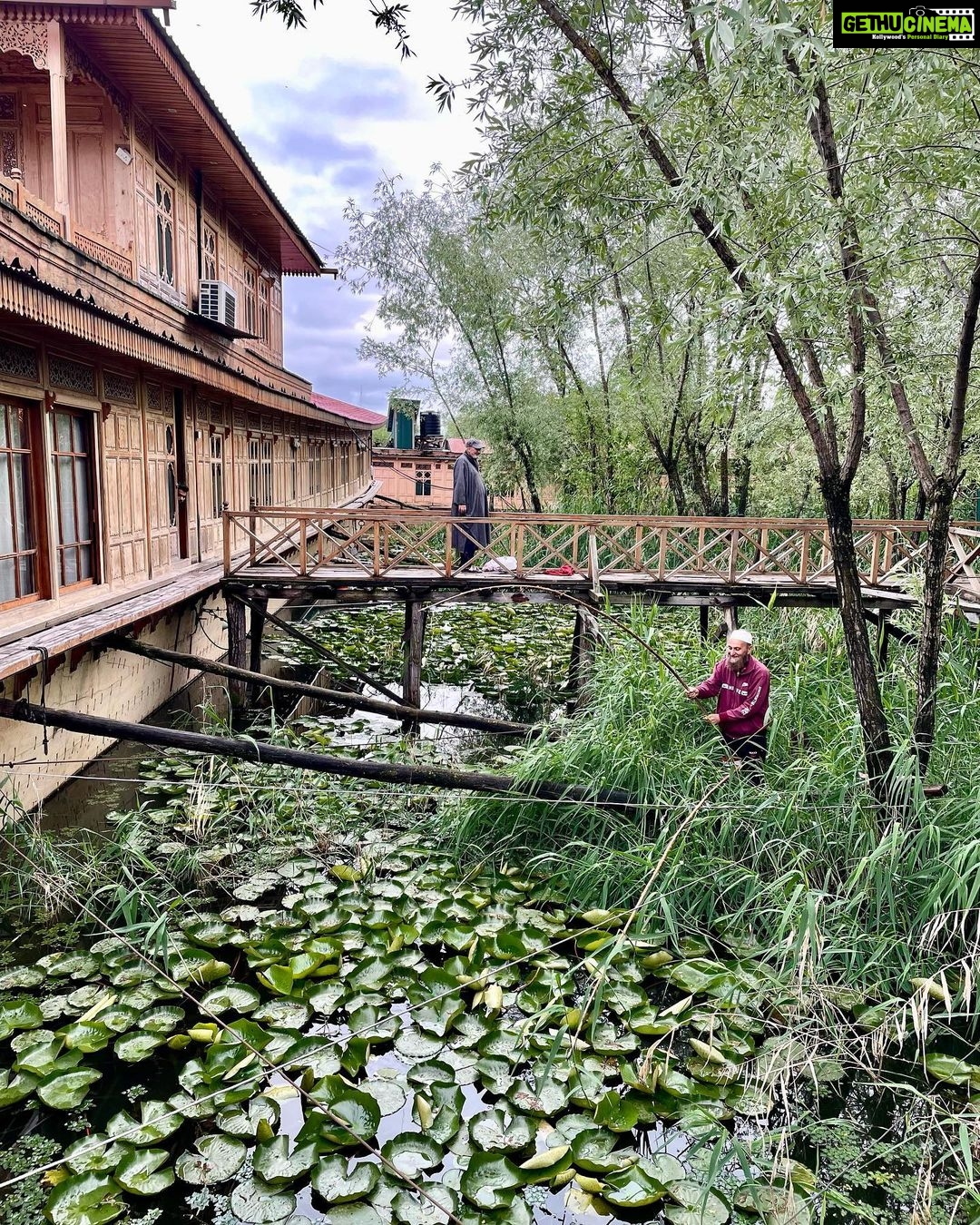 Nandita Das Instagram - Can’t experience #kashmir without shikara and houseboats. A work of art and tranquility when at the Nageen Lake.