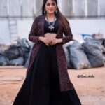 Nandita Swetha Instagram - Black is the beauty🖤 . Outfit by my darling @reshmakunhi Clicked by @ravi_cross_clickx Accessories- @yathiofficial @thiru_kshtriyas . #dhee14 #telugu