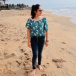Nandita Swetha Instagram - An affair with the beach🏝🏖⛱ . #beach #sand #sky #mahabalipuram