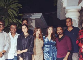 Nawazuddin Siddiqui Instagram - It was fun hosting my team #NooraniChehra for the Wrap Up Party at my residence #NAWAB @nupursanon @sonnalliseygall @kumarmangatpathak #RajeevMalhotra @sharmadeepakr @suniel9 @gorgeousneeta
