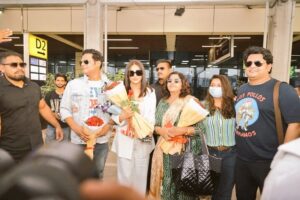 Neetu Chandra Instagram - Thank you #Patna my #Bihar for such a fabulous warm Welcome today at Patna Airport 1 I am returning to Patna for the first time, after my Hollywood film release. #Eventoss #NEVERBACKDOWNREVOLT @sonypictures