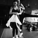 Neha Sharma Instagram - 👯‍♀️ sisters who train together stay strong together… @aishasharma25 #sharmasisters 📷 @mikedesir #blackandwhite #noir #photography #gym #fitness #fitnessmotivation