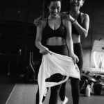 Neha Sharma Instagram – 👯‍♀️ sisters who train together stay strong together… @aishasharma25 #sharmasisters 📷 @mikedesir #blackandwhite #noir #photography #gym #fitness #fitnessmotivation