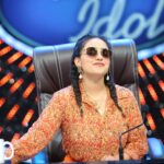 Nithya Menen Instagram – Borrowing others glasses on sets #TeluguIndianIdol