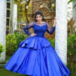 Papri Ghosh Instagram - This is my favorite color 💙 Costume- @zyr_designingstudio Jewels- @zyr_rental Mua- @vasanthi_makeover Clicks- @magiclens.studio #favorite #blue #gown #actress #paprighosh #photoshoot #suntv #serial #pandavarillam #kayal