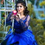 Papri Ghosh Instagram - We feel like real princess on our birthday because of our loved ones 👸 Costume- @zyr_designingstudio Jewels- @zyr_rental Mua- @vasanthi_makeover Clicks- @magiclens.studio #birthday #special #princess #blue #gown #lovedones #actress #paprighosh #tamilserial #suntv