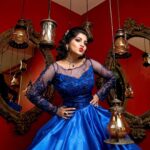 Papri Ghosh Instagram - This is my favorite color 💙 Costume- @zyr_designingstudio Jewels- @zyr_rental Mua- @vasanthi_makeover Clicks- @magiclens.studio #favorite #blue #gown #actress #paprighosh #photoshoot #suntv #serial #pandavarillam #kayal