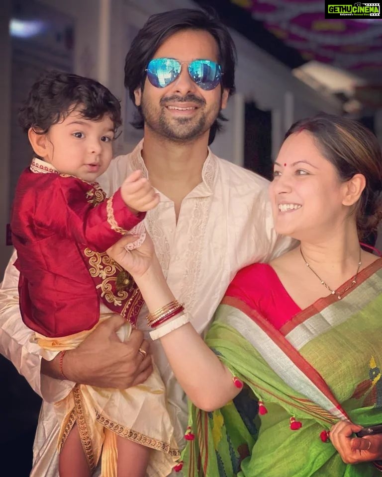 Pooja Bose Instagram - Poila boisakher subhechha from us to all 🙏🙏