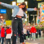 Pooja Jhaveri Instagram – Only if you swipe left, you’ll know what this city does to me ❤️
.
.
One place I can forever live in besides #mumbai is #newyork ❤️
#issavibe #mykindavibe 
.
#newyork #newyorkcity #newyorker #foreverlove #lights #timesquare #newyorklife #usa #usdiaries #nyc  #nyclife #nycphotographer #nycmodel #poojajjhaveri #poojainnewyork Times Square, New York City
