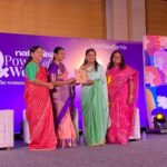 Poornima Bhagyaraj Instagram - Honoured to receive the Naturals power of women award from Mrs Durga Stalin