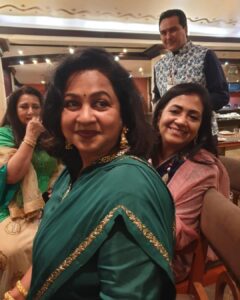 Poornima Bhagyaraj Instagram - Meeting up with friends at Sneha and Anmol’s Mehndi