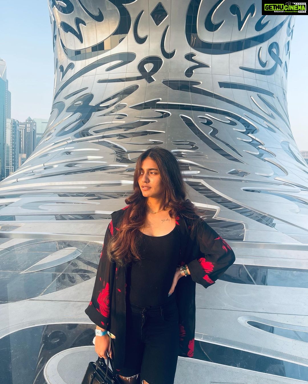 Priya Varrier Instagram - Museum of the Future! #dubai #tourism #instagram #instagood #travelgram Dubai, United Arab Emirates