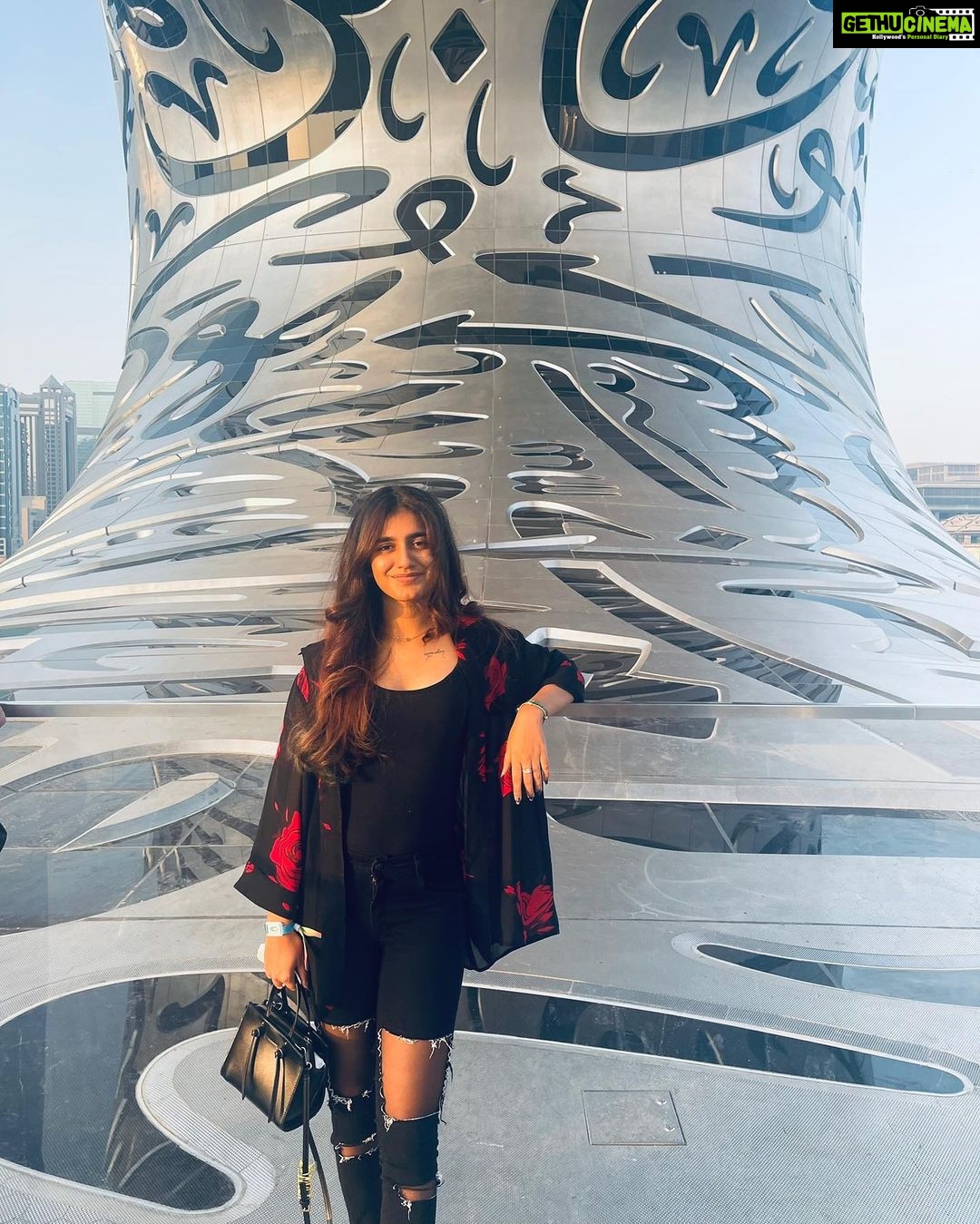 Priya Varrier Instagram - Museum of the Future! #dubai #tourism #instagram #instagood #travelgram Dubai, United Arab Emirates
