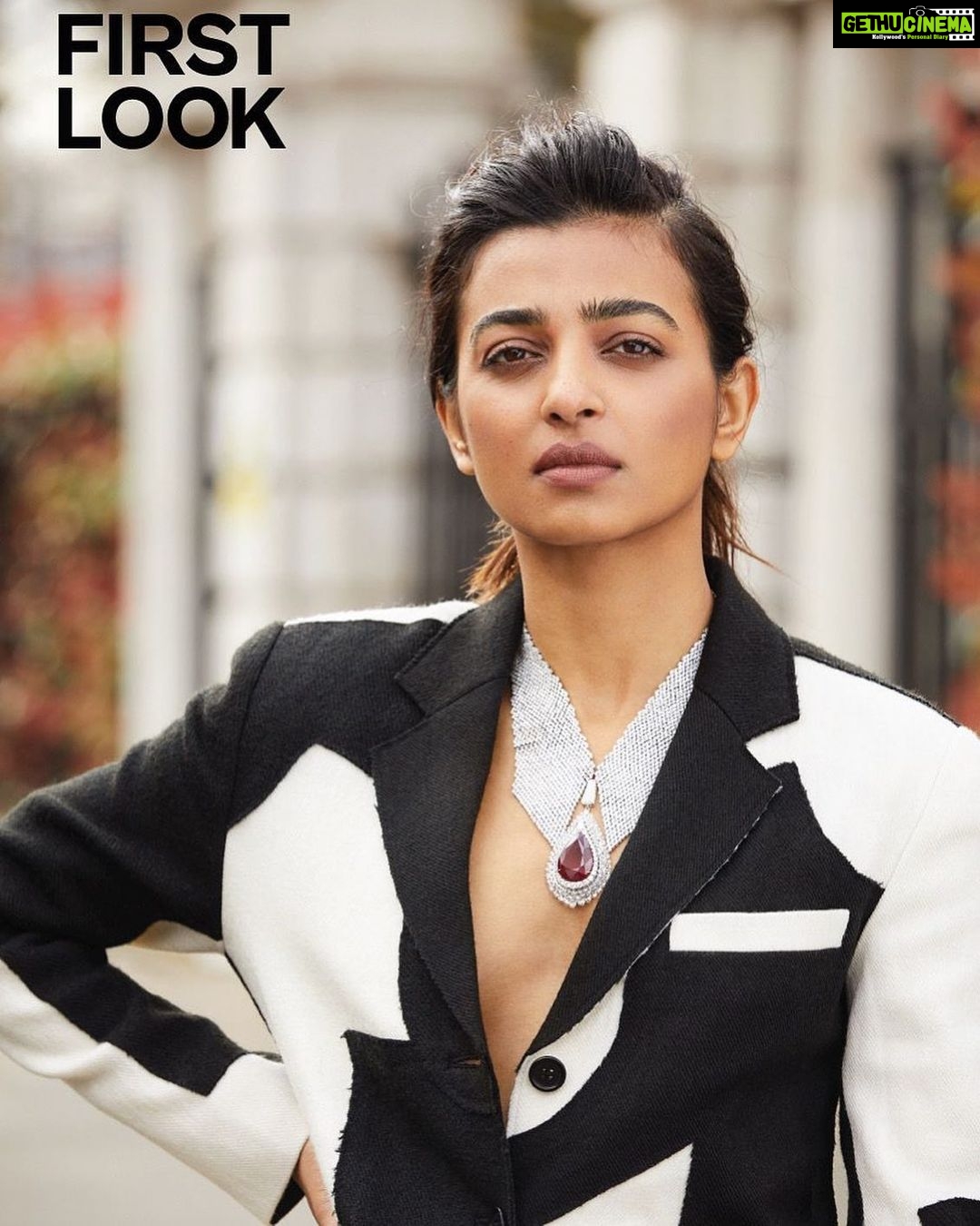Radhika Apte Instagram - #repost Refusing to be labelled and rooting for gutsy roles, actor Radhika Apte @radhikaofficial for First Look @firstlook.magazine by Purple Style Labs, the house of Pernia’s Pop-Up Shop @perniaspopupshop Editor: Nupur Mehta Puri @nupurmehta18 Photographer: Ben Riggott @benriggottstudio Creative direction and stylist: Nupur Mehta Puri @nupurmehta18 @n2root Makeup: Francesca Brazzo @francescabrazzo @thewallgroup Hair: Willis Galbraith @willisgalbraithhair Coat: Rajesh Pratap Singh @rajeshpratapsinghworks All jewellery: Hazoorilal by Sandeep Narang @hazoorilaljewellers Assistant stylists: Sanskriti Sharma @chicbydefault, Saloni Kohli @salonikohli_00 and Charlotte Gaskell @charlottegaskell Videographer: Joao Henriques @whitenegatives Producer: Lavinia Hughes @LHA_Rep Celebrity PR:@Think_talkies