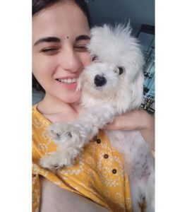 Radhika Madan Instagram - Love is just a swipe away!⬅️
#cosmolove 🐶♥