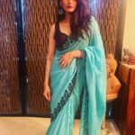 Ragini Dwivedi Instagram - TOO GLAM to give a dammm 😉😏 #raginidwivedi #actor #entrepreneur #philanthropist #saree #sareelove #poser #potd #portraitphotography #positivevibes #trending #trendingnow #viral #viralpost #sareefashion #love #light #blueandblack #instagood #instagram #instafashion #instamood #instapic Bangalore, India