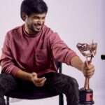 Rakshan Instagram – I don’t know if I deserve this .. but Feeling great to hold this after so many years of hard work.I am what I am because of you all . Thanks for all your love 😘😘😘. Feeling blessed 😇 @vijaytelevision