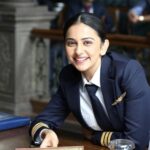 Rakul Preet Singh Instagram - First officer #tanya is ready to take off✈️✈️ #runway34 is a product of extreme passion, hard work and working through the pandemic in most uncertain times . We really hope you give us all the love by supporting newer ideas ❤️❤️ from tomorrow April 29th it’s all urs 😁😁 Runway34 has been a beautiful journey. A journey that taught me so much , that gave me an opportunity to work with @amitabhbachchan sir . Thankyouuuu @ajaydevgn sir for making me a part of your vision and placing your trust in me. 🙏🏻😁 and thankyou to the entire team for making it a turbulence free flight ❤️❤️