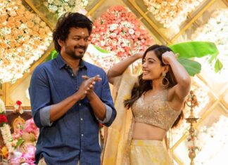 Rashmika Mandanna Instagram - Ok now this feels like something else.. ❤️❤️ Been watching sir for years and years and now to do everything that I’ve been wanting to do.. act with him, dance with him, take his nazar, talk to him.. everything .. yaaaaay finally! 😄❤️ An absolute delight.. ❤️ #thalapathyvijay @srivenkateswaracreations @directorvamshi sir.. ❤️❤️❤️ Cheers to new beginnings.. 🤗🤍🎉 Chennai, India