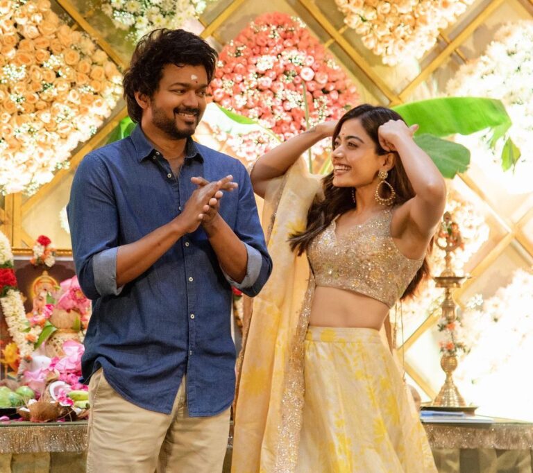Rashmika Mandanna Instagram - Ok now this feels like something else.. ❤️❤️ Been watching sir for years and years and now to do everything that I’ve been wanting to do.. act with him, dance with him, take his nazar, talk to him.. everything .. yaaaaay finally! 😄❤️ An absolute delight.. ❤️ #thalapathyvijay @srivenkateswaracreations @directorvamshi sir.. ❤️❤️❤️ Cheers to new beginnings.. 🤗🤍🎉 Chennai, India