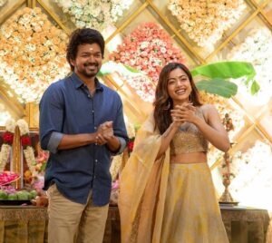 Rashmika Mandanna Instagram - Ok now this feels like something else.. ❤️❤️ 
Been watching sir for years and years and now to do everything that I’ve been wanting to do.. act with him, dance with him, take his nazar, talk to him.. everything .. yaaaaay finally! 😄❤️ 
An absolute delight.. ❤️ 

#thalapathyvijay 
@srivenkateswaracreations 
@directorvamshi sir.. ❤️❤️❤️
Cheers to new beginnings.. 🤗🤍🎉