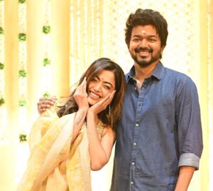 Rashmika Mandanna Instagram - Ok now this feels like something else.. ❤️❤️ Been watching sir for years and years and now to do everything that I’ve been wanting to do.. act with him, dance with him, take his nazar, talk to him.. everything .. yaaaaay finally! 😄❤️ An absolute delight.. ❤️ #thalapathyvijay @srivenkateswaracreations @directorvamshi sir.. ❤️❤️❤️ Cheers to new beginnings.. 🤗🤍🎉 Chennai, India