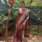 Rekha Krishnappa Instagram - Beautiful chocolate brown with silver border with silver checks , looks elegant and classy very good material. From @ishvari.womens.world Browse for more elegant different coloured sarees from @ishvari.womens.world . . #sareecollections #sareedraping #sareestyle #sareelove #sareeindia #sareeonlineshopping #sareefashion #sareeaddict #sareelover Chennai, India