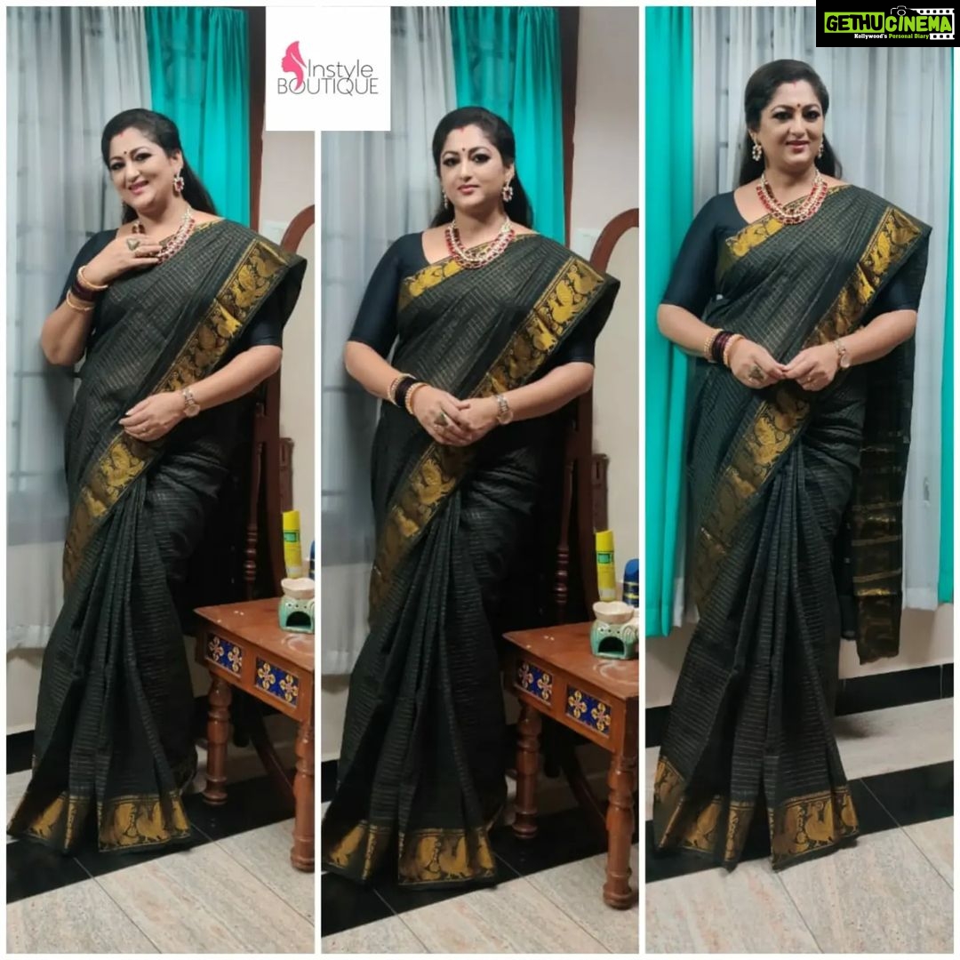 Rekha Krishnappa Instagram - I love all the colours mixed together That's BLACK. BLACK is modest and arrogent at the same time, BLACK is lazy and easy but mysterious so; BLACK says I don't disturb you so didn't disturb me rather join with me and look more beautiful. So this is that saree in black and looks so elegant from @saishrithestyleinyou Thank you so much dear for such lovely saree . . . #sareecollections #sareedraping #sareestyle #sareelove #sareeindia #sareeonlineshopping #sareefashion #sareeaddict #sareelover Chennai, India
