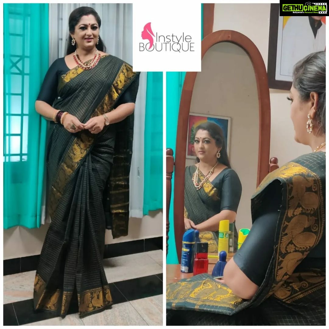 Rekha Krishnappa Instagram - I love all the colours mixed together That's BLACK. BLACK is modest and arrogent at the same time, BLACK is lazy and easy but mysterious so; BLACK says I don't disturb you so didn't disturb me rather join with me and look more beautiful. So this is that saree in black and looks so elegant from @saishrithestyleinyou Thank you so much dear for such lovely saree . . . #sareecollections #sareedraping #sareestyle #sareelove #sareeindia #sareeonlineshopping #sareefashion #sareeaddict #sareelover Chennai, India