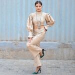Rubina Dilaik Instagram - The Gold , The glitter…… . . . . Shot by : @the_pixeleyes Styled by: @ashnaamakhijani @styledbyashna Outfit: @ggofficial.18 Jewellery: @muskaan_designer_jewellery