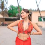 Rubina Dilaik Instagram - 🥕 . . . . . Shot by : @the_pixeleyes Styled by: @ashnaamakhijani @styledbyashna Outfit: @ankurjofficial Earrings: @kanyaadhan_bydhirajaayushi Hand jewellery : @house_meenugupta @dipitreats Footwear: @thedesidarzi