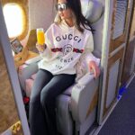 Ruhi Singh Instagram - Absolutely in love with life. Wyd? Thank you @emirates for such a wonderful flight ✈️ #flyemirates #emiratesfirstclass