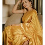Rukshar Dhillon Instagram - Me waiting for 6th May be like🥰💛 #AshokaVanamLoArjunaKalyanam Promotions! Styled by- @meghanaalluri @shefalideora_ Assisted by- @bhargavikallam Make up by - @makeupbysheffali Hair by- @seena_hair143 Photographer- @_anupphotography #AVAK #RuksharDhillon