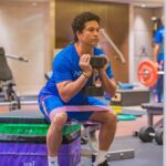 Sachin Tendulkar Instagram - Sweat… Smile… Repeat! #gym #fitness #gymday