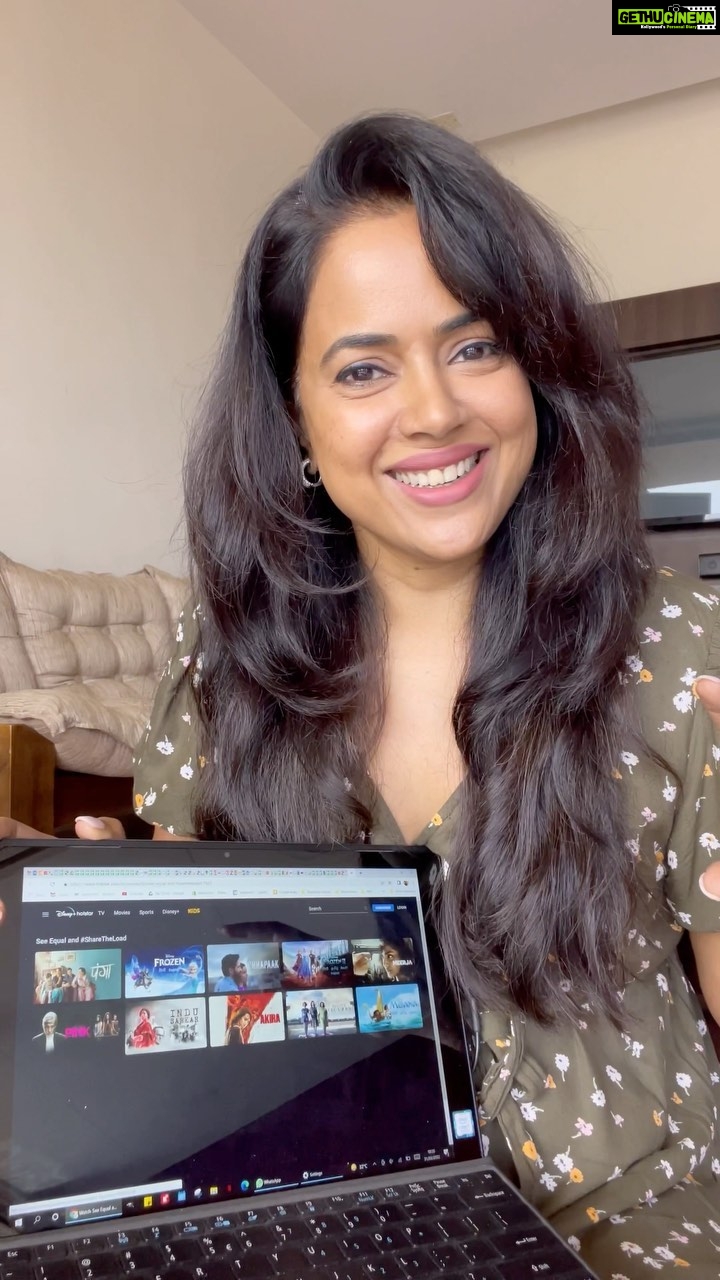 Sameera Reddy Instagram - #Collab @ariel.india is continuing to bring to light the unconscious gender biases within households stemming from decades of conditioning. These come in the way of us all sharing the load of equally. To accelerate change, it important we reinforce positive imagery that promotes gender equality, and shatters stereotypes. Therefore, #ArielIndia has curated a list of films and shows that portray strong women, progressive circumstances, and equal relationships. I want my kids to grow up in a world where they are not bound by stereotypical gender roles. And seeing inspirational imagery around can be a big encouragement and help us all to #SeeEqual Do Check out the See Equal and #ShareTheLoad collection on Disney+ Hotstar