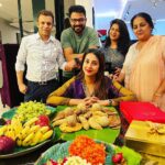 Sanjjanaa Instagram - It was wonderful to have a few family members over yesterday as we conducted a simple #srimantham in a simple traditional South indian style yesterday. Entering the 9th month of pregnancy … I see my baby is just a month away from coming home .. Thank you every one for so much love & affection … have a blessed day .. Karnataka, Bangalore