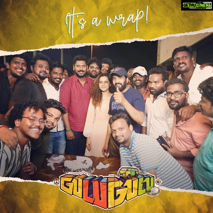 Santhanam Instagram - It’s a Wrapppp of our #GuluGulu😊 But the “Journey Never Ends” @mr.rathna @rajnarayanan1 @vijaykartikkannan @circleboxofficial @musicsanthosh