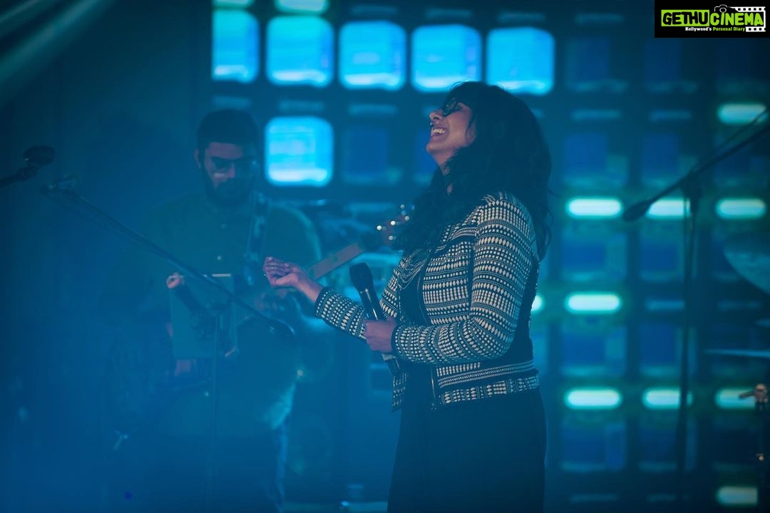 Shakthisree Gopalan Instagram - #HappyPlace ✨ Pics from our gig in Coimbatore a week ago where I had an epic friggin time jamming out with dear friends and incredible musicians - big shout out to @bhuvanesh_keys @alok_merwin @joshuasatya @carlthebass @davidthejoseph and @abijithmrao - what an honour it is to share the stage with these amazing humans every single time. ♥️ 📸 : Thanks to @davidweston for capturing these images and special moments! #coimbatore #chennai #tamilmusic #gigtime #shakthisreegopalanlive #stagelife #tamilcinema #livemusicforlife Coimbatore, Tamil Nadu