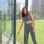 Shazahn Padamsee Instagram - Sporty spirit 🎾 @clovia_fashions #ad