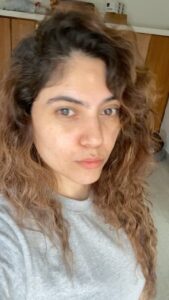 Sherin Instagram - No make up, no filters, just me after a insane yoga session Ps- can’t move, bring biryani to the mat 😭 #nofilter #sherin #keepingitreal #nofilterchallenge