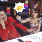 Shilpa Shetty Instagram - ‘Shirorekha’ ke chalte yahan ‘hero rekha’ ko laang ke punches aaye hain 🤣🤛🏻🤜🏻😂 Bas aise hi entertainment ke liye dekhna naa bhulein #IndiasGotTalent, Sat-Sun raat 8:00 baje sirf @sonytvofficial par♥️ . . . . . #IGT #bts #behindthescenes #laughs #explore #reelitfeelit