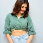 Shraddha Das Instagram - Thursdaying in this cute @freakinsindia top ! Styling : @artbyavnee 📸 @snehzala #thurdayvibes #casualstyle #shraddhadas Mumbai, Maharashtra