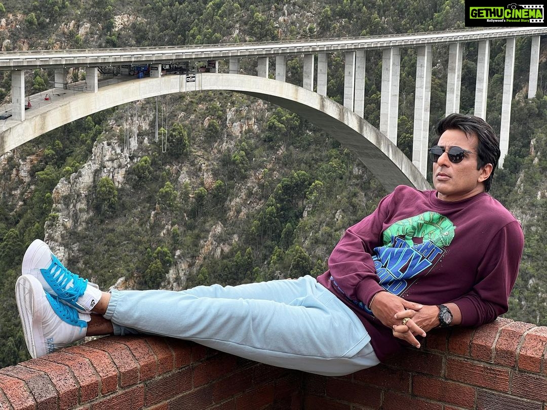 Sonu Sood Instagram - Do you think I can jump from that bridge? For the record, itโs 216 meters high ๐